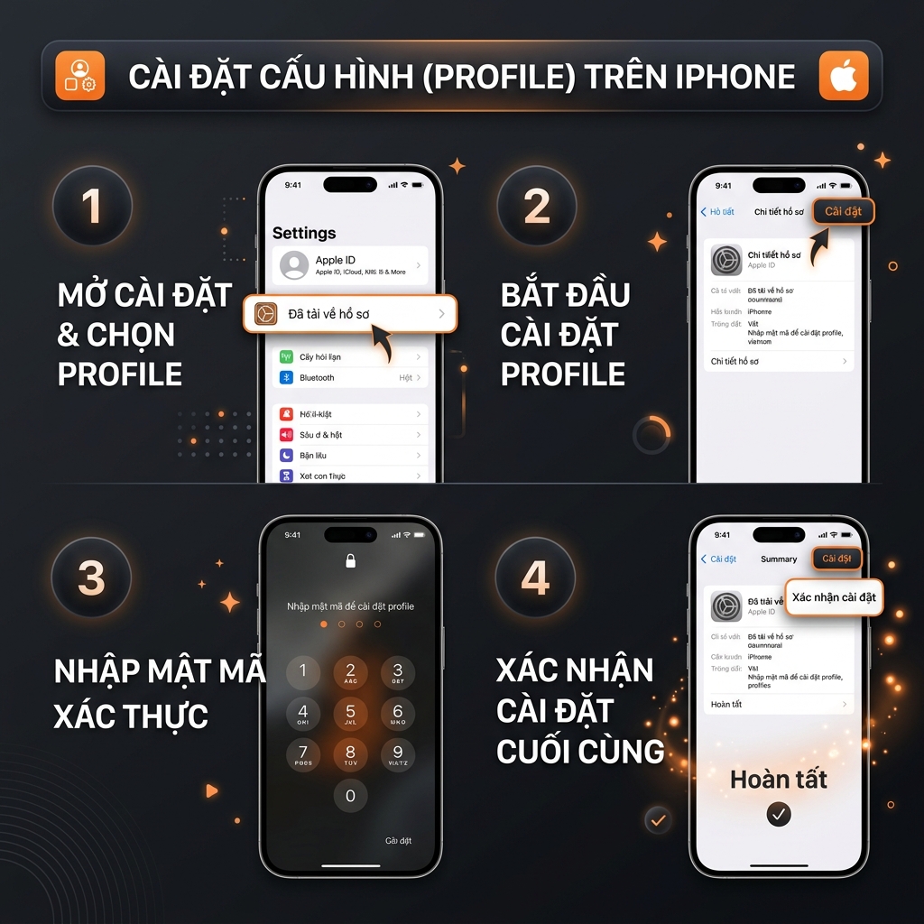 Hướng dẫn cài đặt iOS